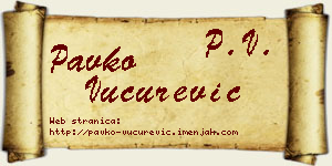 Pavko Vučurević vizit kartica